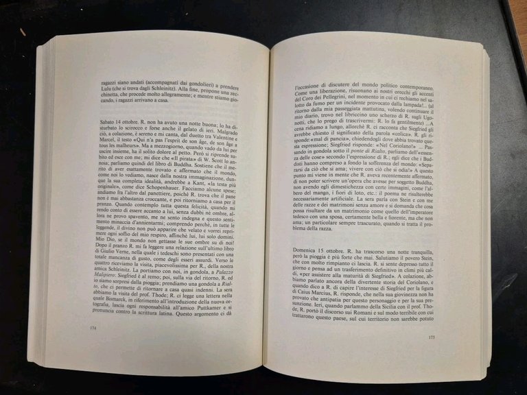 RICHARD WAGNER DIARIO VENEZIANO lettere a Matilde Wesendonck 1983 Corbo …