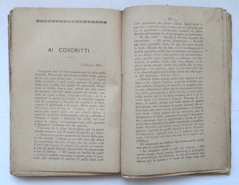 RICORDI DEL 1870 1871 di Edmondo De Amicis 1914 Madella …