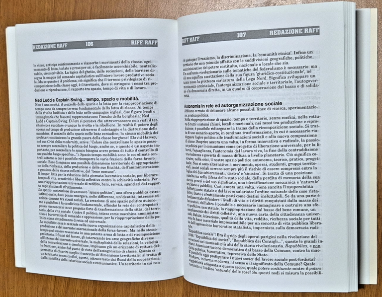 RIFF RAFF attraverso la produzione sociale Marzo 1994 Calusca Rivista …