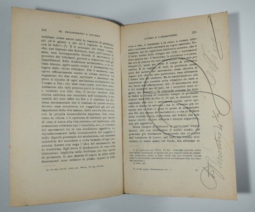 RINASCIMENTO RIFORMA E CONTRORIFORMA volume 1 di Guido de Ruggiero …