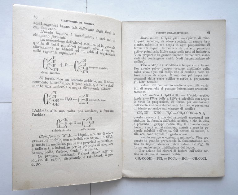 RIPETITORIO DI CHIMICA di Gabriele Tassinari parte 2 1936 Raffaello …
