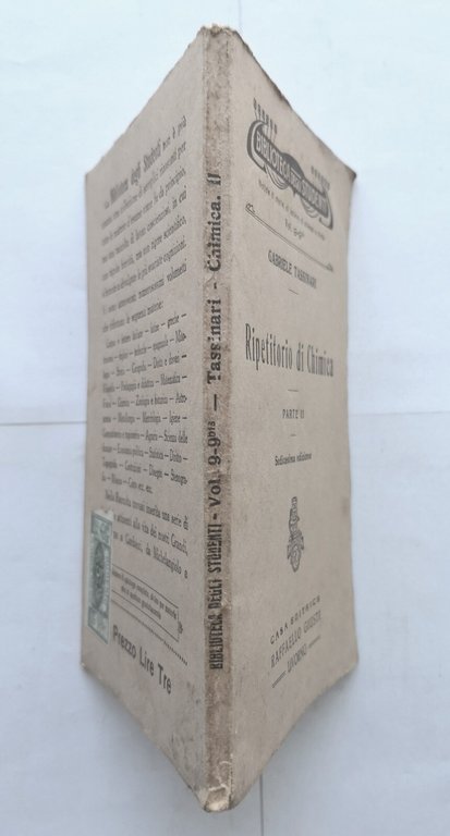RIPETITORIO DI CHIMICA di Gabriele Tassinari parte 2 1936 Raffaello …