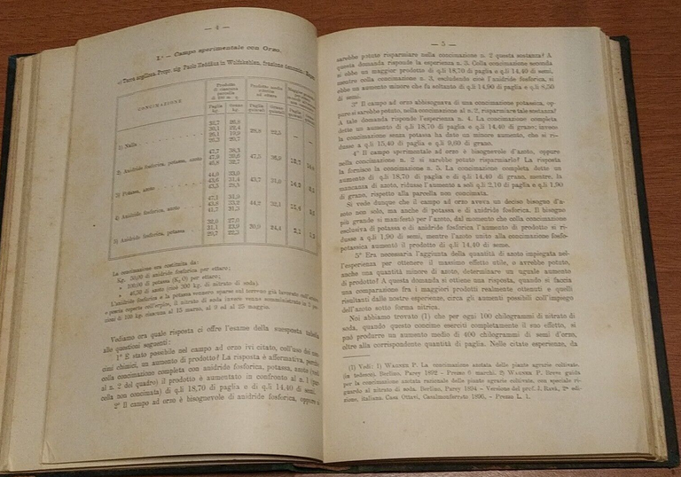 RISPOSTE AD ALCUNE IMPORTANTI QUESTIONI RIGUARDANTI LA CONCIMAZIONE libro antico