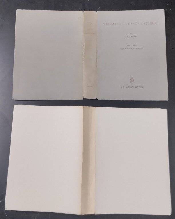 RITRATTI E DISEGNI STORICI studi due trecento di Luigi Russo …