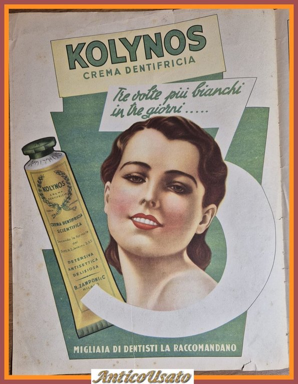 RITRATTO A STAMPA VITTORIO EMANUELE III + PUBBLICITÀ KOLINOS 1939 …