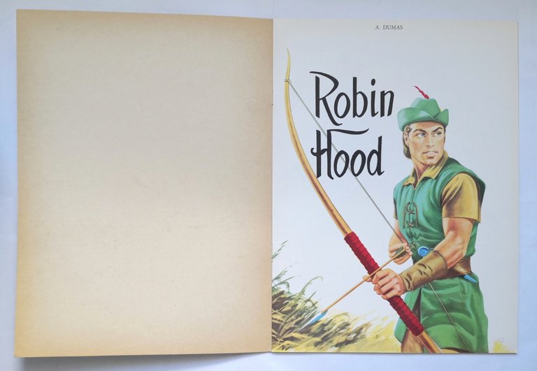 ROBIN HOOD di Alessandro Dumas 1982 RUMA libro illustrato infanzia