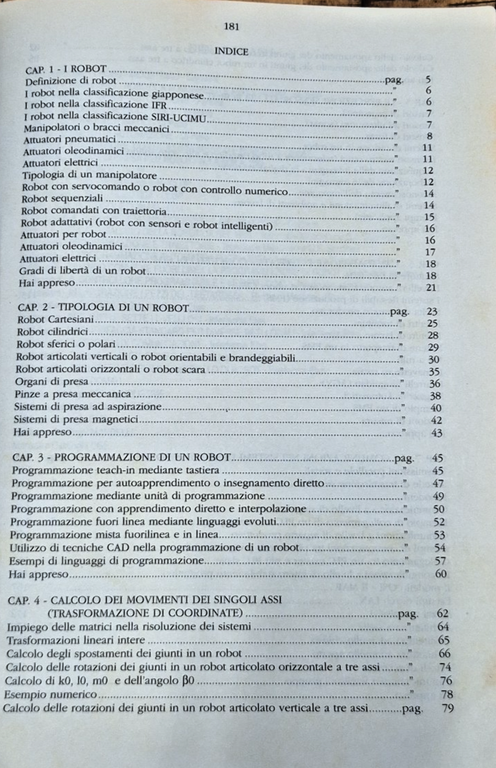 ROBOTICA E AUTOMAZIONE INTEGRATA di Luigi Rossi 1991 Di Piero … | Immagine Gallery 4