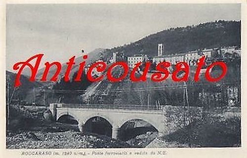 ROCCARASO PONTE FERROVIARIO E VEDUTA DA N E cartolina originale … | Immagine Gallery 1