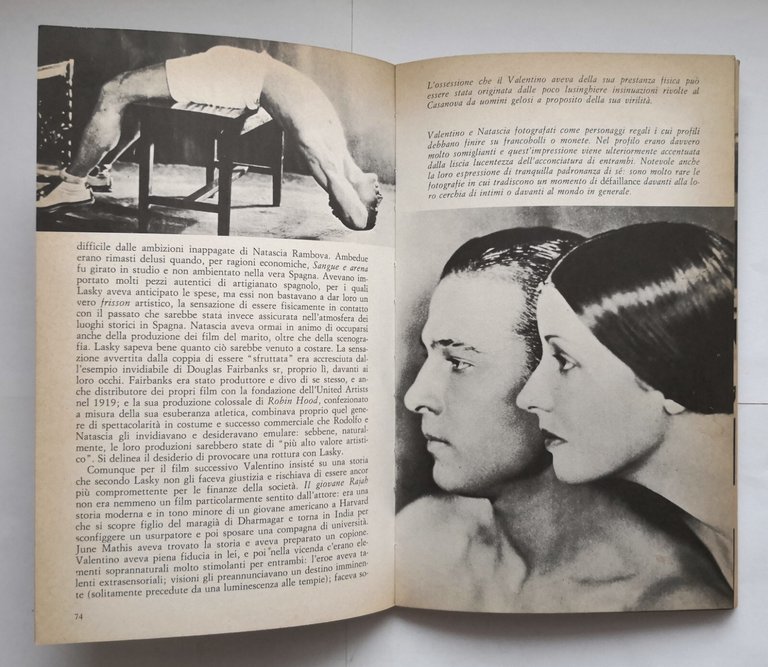 RODOLFO VALENTINO di Alexander Walker 1977 Bompiani libro biografia attore
