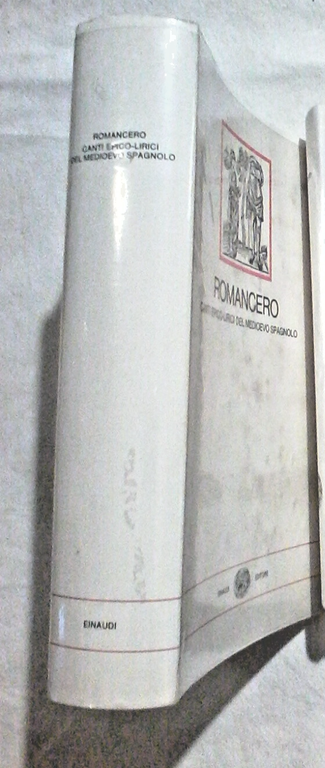 ROMANCERO Canti epico-lirici del Medioevo spagnolo 1983 Einaudi Millenni libro