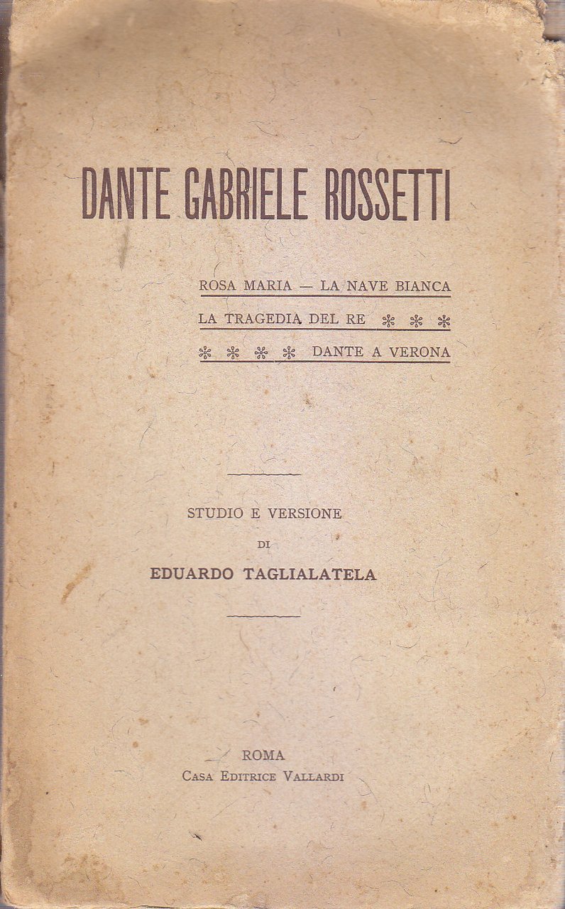 ROSA MARIA LA NAVE BIANCA TRAGEDIA DEL RE DANTE di …