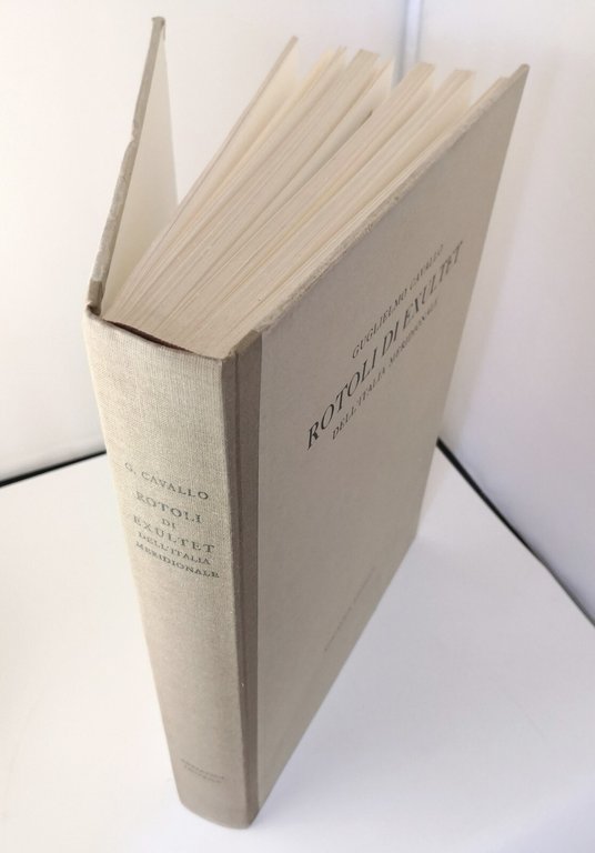 ROTOLI DI EXULTET DELL'ITALIA MERIDIONALE Guglielmo Cavallo 1973 Libro Bari