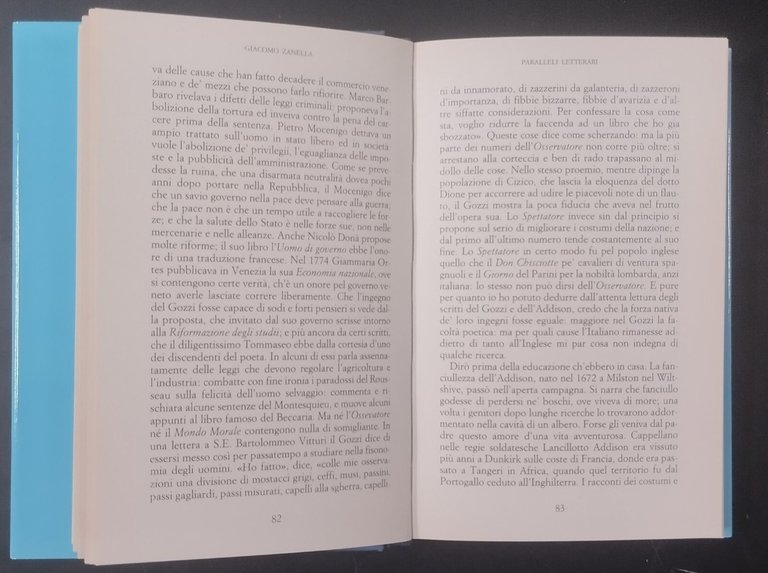 SAGGI CRITICI di Giacomo Zanella 2 Volumi COMPLETO 1990 Neri … | Immagine Gallery 3
