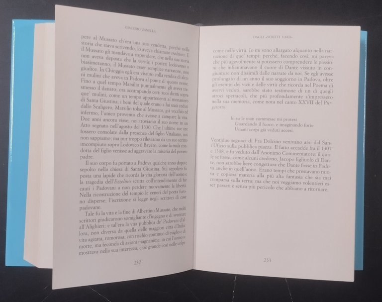 SAGGI CRITICI di Giacomo Zanella 2 Volumi COMPLETO 1990 Neri …