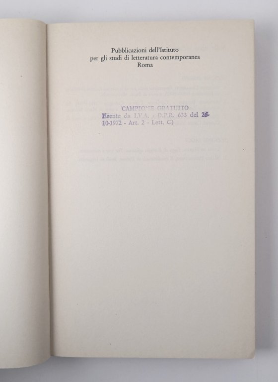 SAGGI DI FILOLOGIA AFFETIVA De Nardis 1985 Edizioni Scientifiche Italiane …