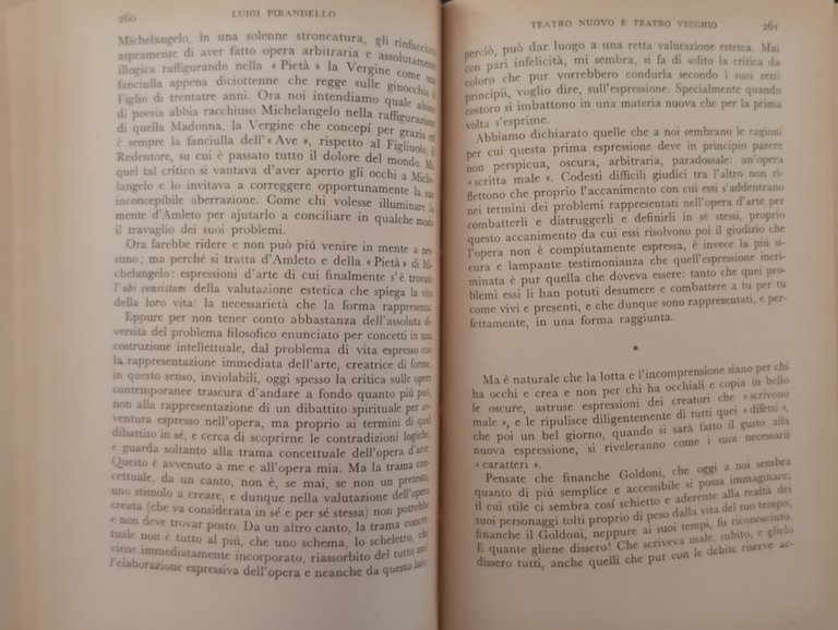 SAGGI di Luigi Pirandello 1952 Mondadori Libro