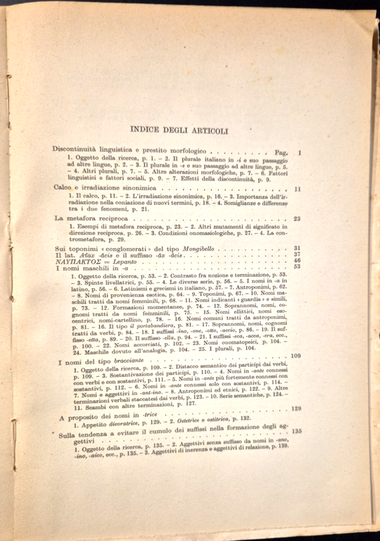 SAGGI LINGUISTICI di Bruno Migliorini 1957 Felice Le Monnier Libro