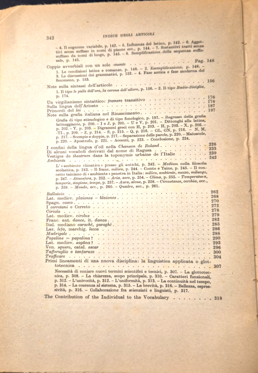 SAGGI LINGUISTICI di Bruno Migliorini 1957 Felice Le Monnier Libro