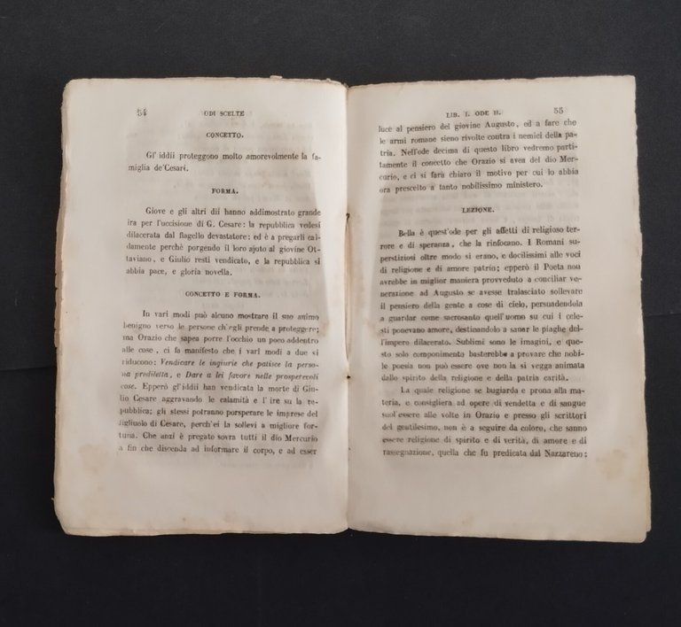 SAGGIO DI COMENTI SUL LIBRO PRIMO DELLE ODI ORAZIO Campanella …