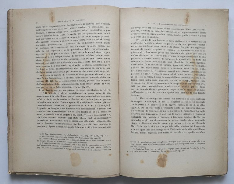 SAGGIO DI UNA PSICOLOGIA BASATA SULL'ESPERIENZA di Harald Hoffding 1913 …