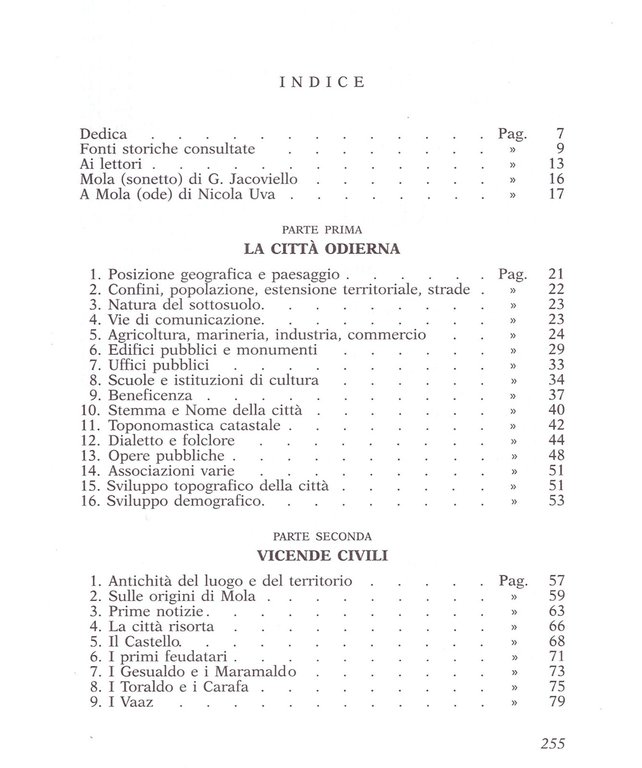 SAGGIO STORICO SU MOLA DI BARI dalle origini ai giorni …