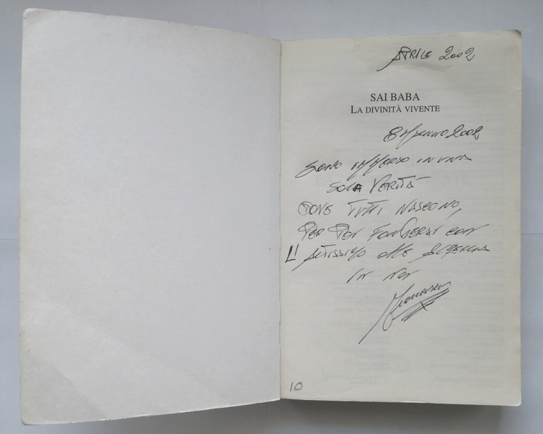 SAI BABA LA DIVINITÀ VIVENTE di Shakuntala Balu 2001 Armenia …