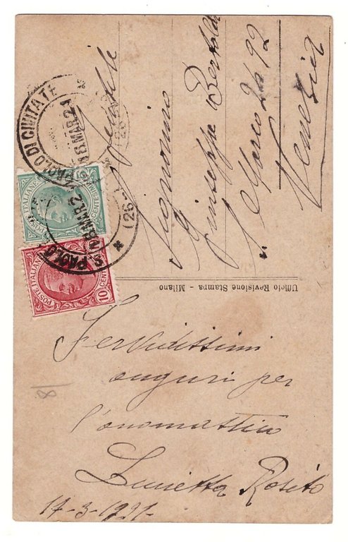 Saluti da San Paolo di Civitate Foggia Viaggiata 1921 Cartolina …