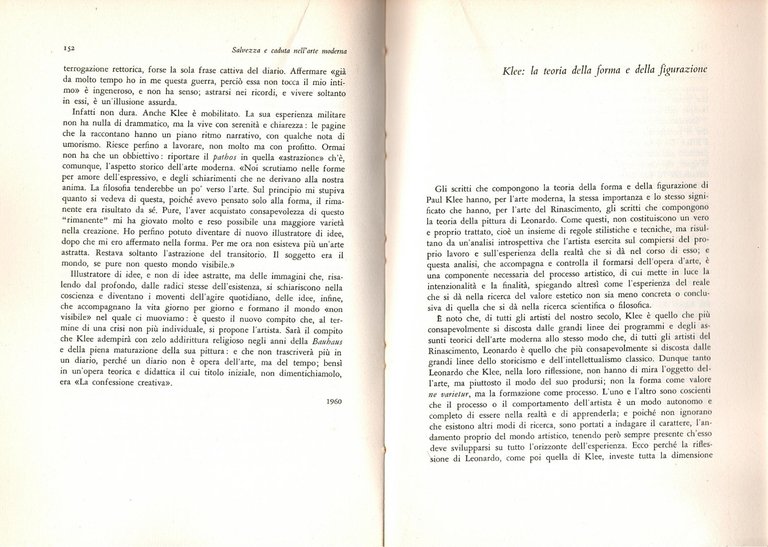 SALVEZZA E CADUTA NELL'ARTE MODERNA di Giulio C Argan 1968 …