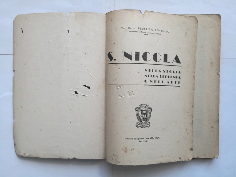 SAN NICOLA NELLA STORIA LEGENDA E NELL'ARTE di Federico Renzullo …