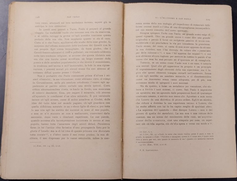 SAN PAOLO di Santangelo 1933 Laterza Libro biografia agiografia vita …