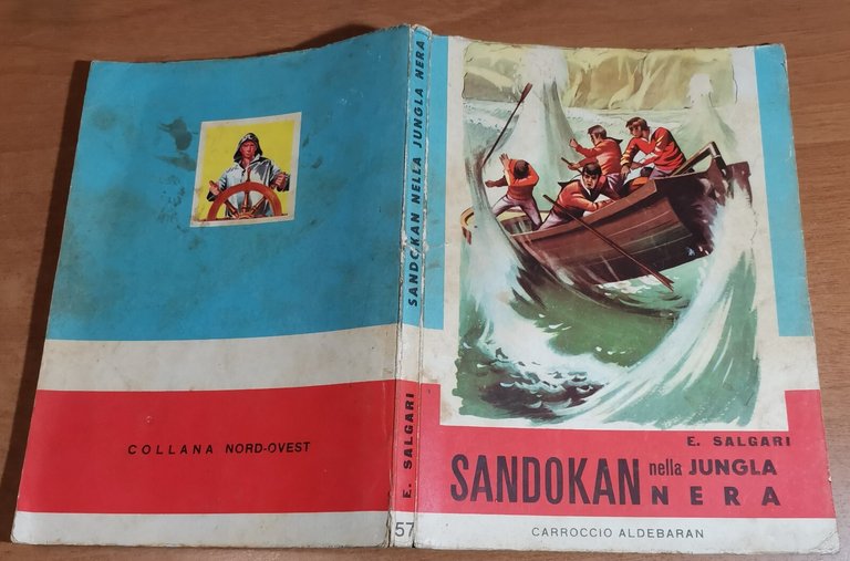 SANDOKAN NELLA JUNGLA NERA di Emilio Salgari 1958 libro illustrato …