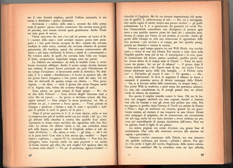 SANGUE E LIBERTÀ IN GERMANIA di Friedrich Schlotterbeck 1949 Einaudi …