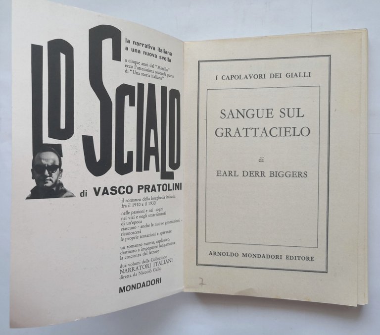 SANGUE SUL GRATTACIELO di Earl Derr Biggers 1960 Mondadori Libro …