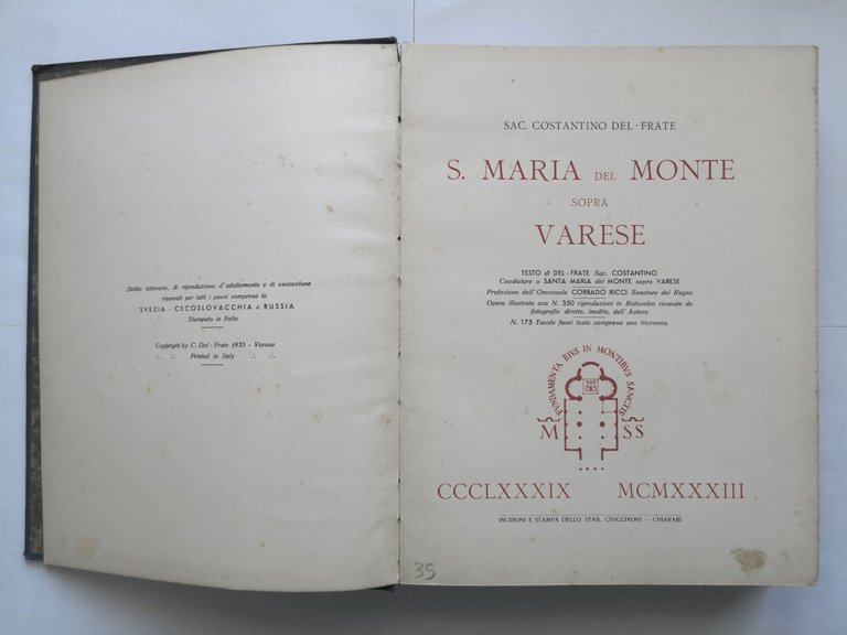 SANTA MARIA DEL MONTE SOPRA VARESE di Costantino Del Frate …