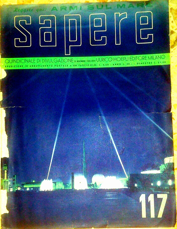 SAPERE 21 numeri annata 1939 Hoepli rivista di divulgazione scientifica … | Immagine Gallery 4