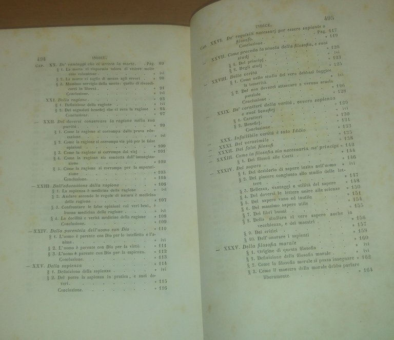 SAPIENZA MORALE DEGLI ANTICHI FILOSOFI GRECI E LATINI di Melchior …