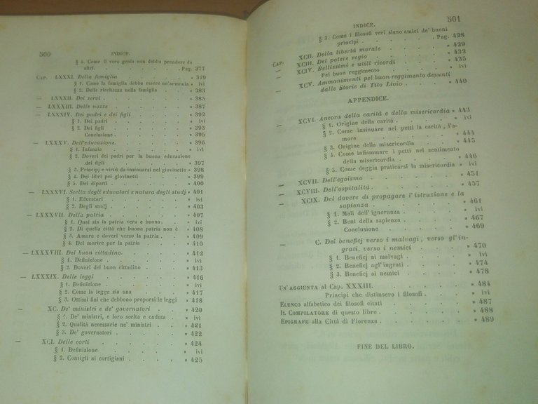 SAPIENZA MORALE DEGLI ANTICHI FILOSOFI GRECI E LATINI di Melchior …