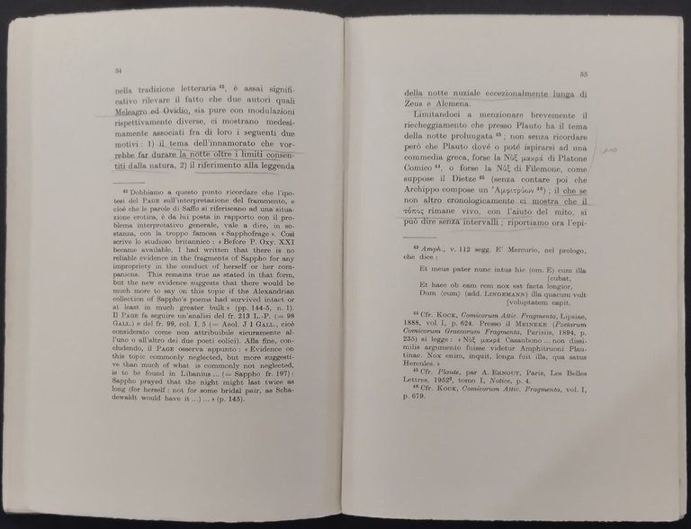SAPPHICA ET VERGILIANA di Folco Martinazzoli 1958 Adriatica Libro poetica …