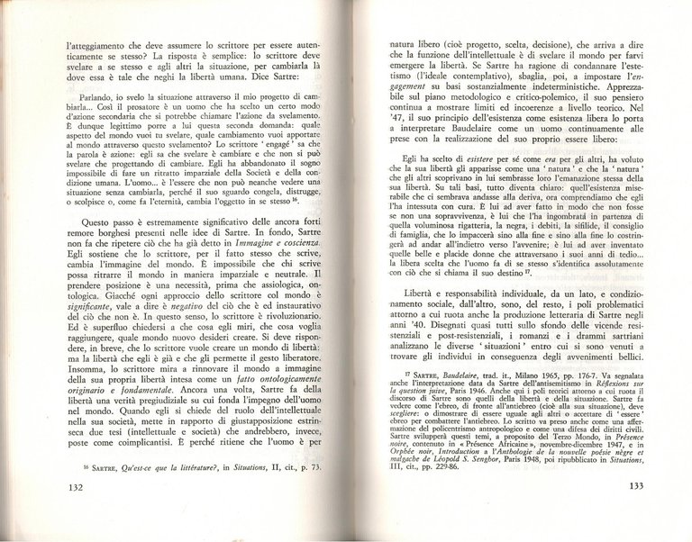 SARTRE TRA IDEOLOGIA E STORIA di Giovanni Cera 1972 Laterza …
