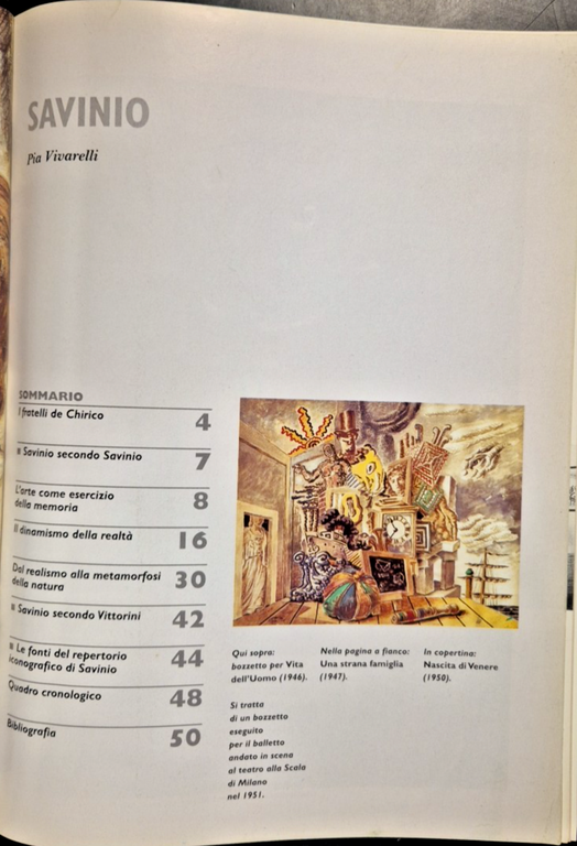 SAVINIO Di Pia Vivarelli 2003 Monografia 185 artedossier rivista art …