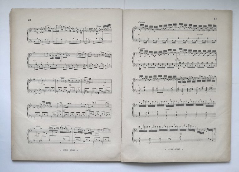 SCELTA DI COMPOSIZIONI PER PIANOFORTE volume IX Ricordi 1870 Spartito …