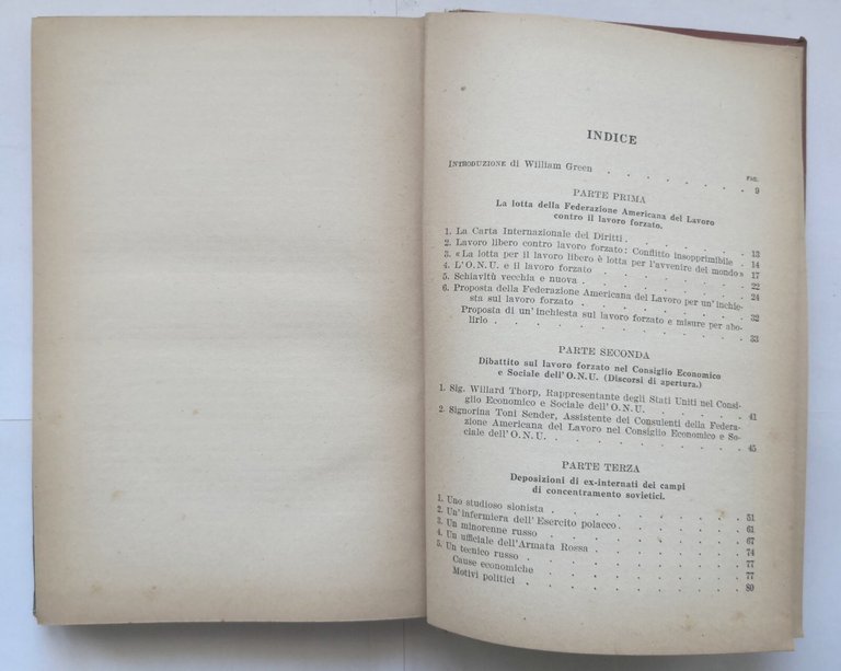 SCHIAVISMO ROSSO 1952 Salani Libro lavoro forzato in Russia