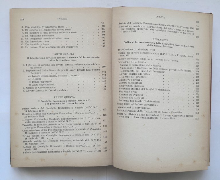 SCHIAVISMO ROSSO 1952 Salani Libro lavoro forzato in Russia
