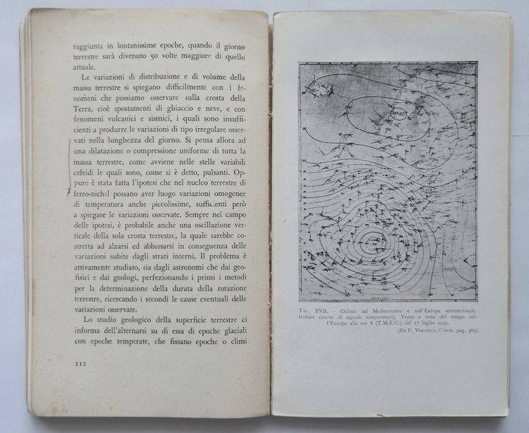 SCIENZA D'OGGI DAL CIELO ALLA TERRA di Giorgio Abetti 1943 …