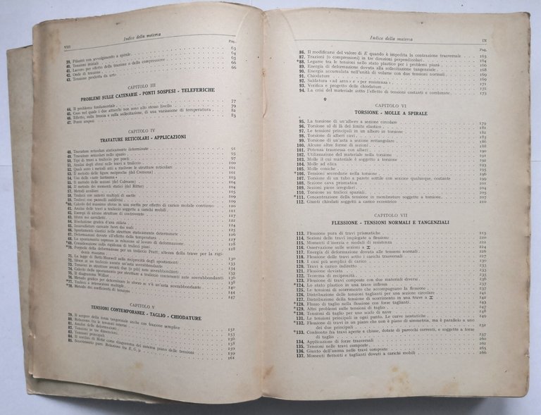 SCIENZA DELLE COSTRUZIONI di Gaetano Castelfranchi volume I 1942 Hoepli …