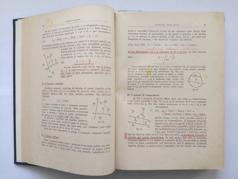 SCIENZA DELLE COSTRUZIONI di Odone Belluzzi 4 volumi 1947 Zanichelli …
