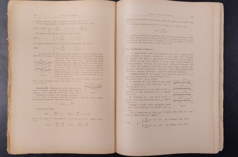 SCIENZA DELLE COSTRUZIONI di Odone Belluzzi Volume 1 1947 Zanichelli …
