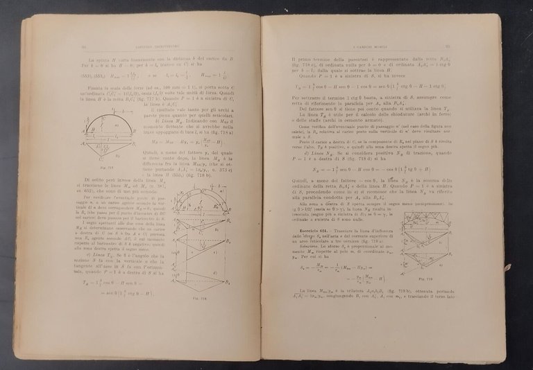 SCIENZA DELLE COSTRUZIONI di Odone Belluzzi Volume 2 1947 Zanichelli …