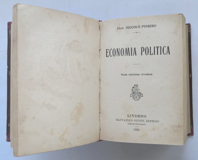SCIENZE VARIE 7 volumi insieme 1918 1922 Giusti Finanze statistica …