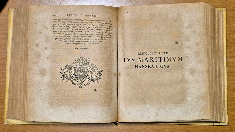 SCRIPTORUM DE IURE NAUTICO ET MARITIMO 1740 Stypmanni Kuricke Loccenius …